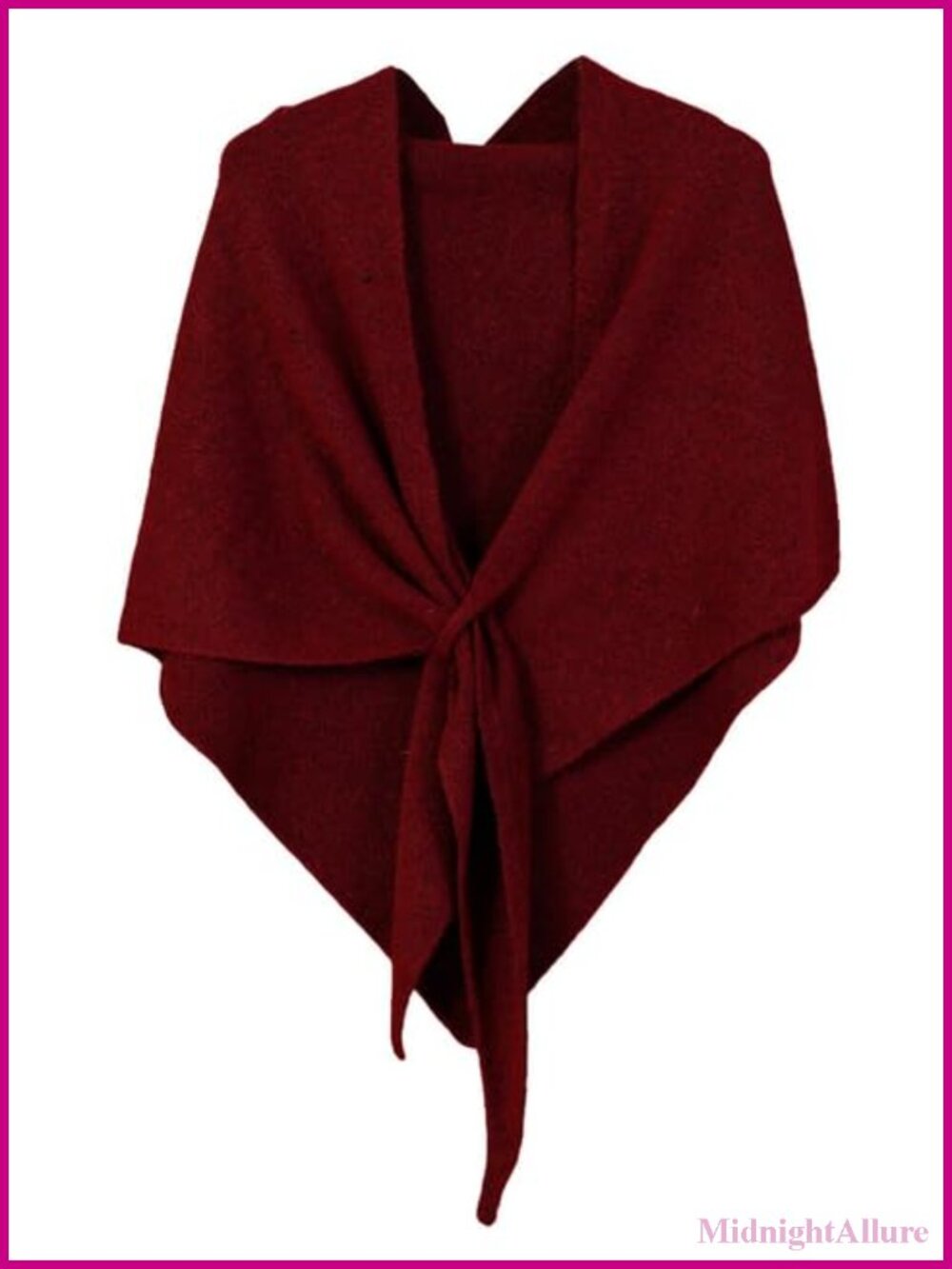 Wool Blend Triangle Shawl Wrap Women's Oversized Winter Scarf